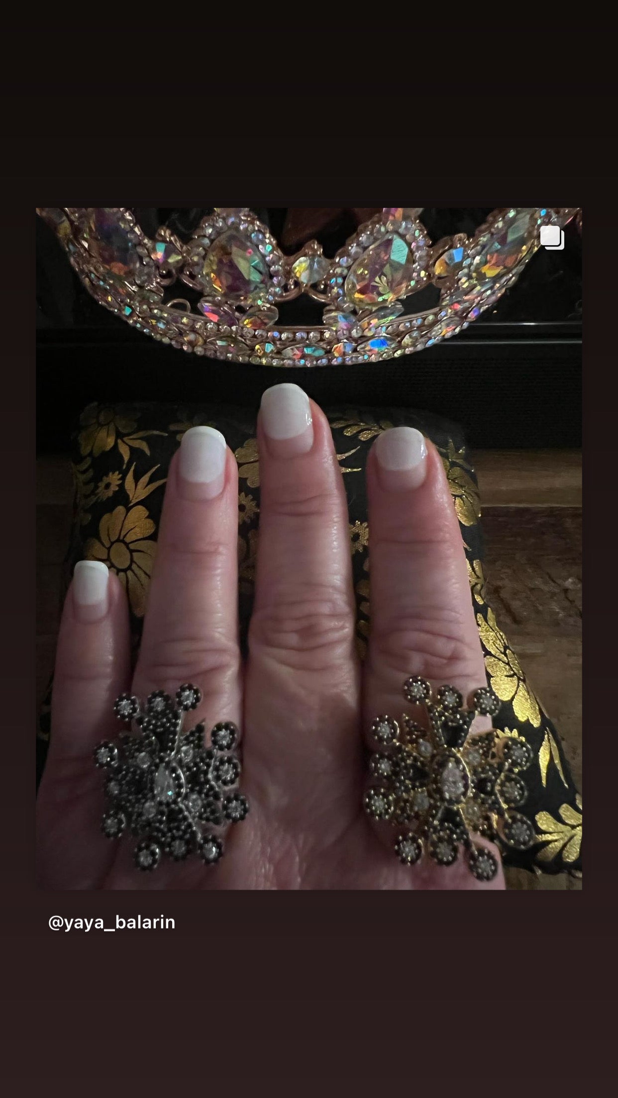 Starry Night Cocktail Ring