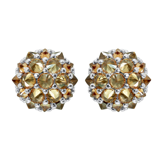 Perfect Bonbon Cocktail Earrings - Champagne - Silver