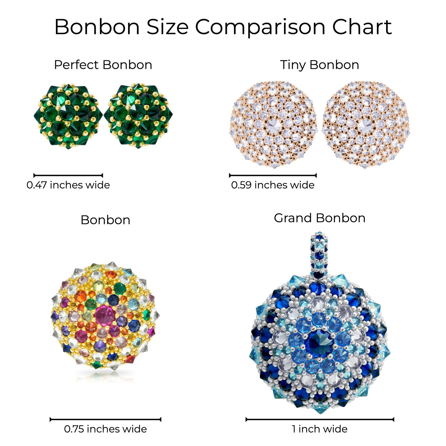 Cleopatra (Evil Eye) Bonbon Cocktail Earrings - Silver