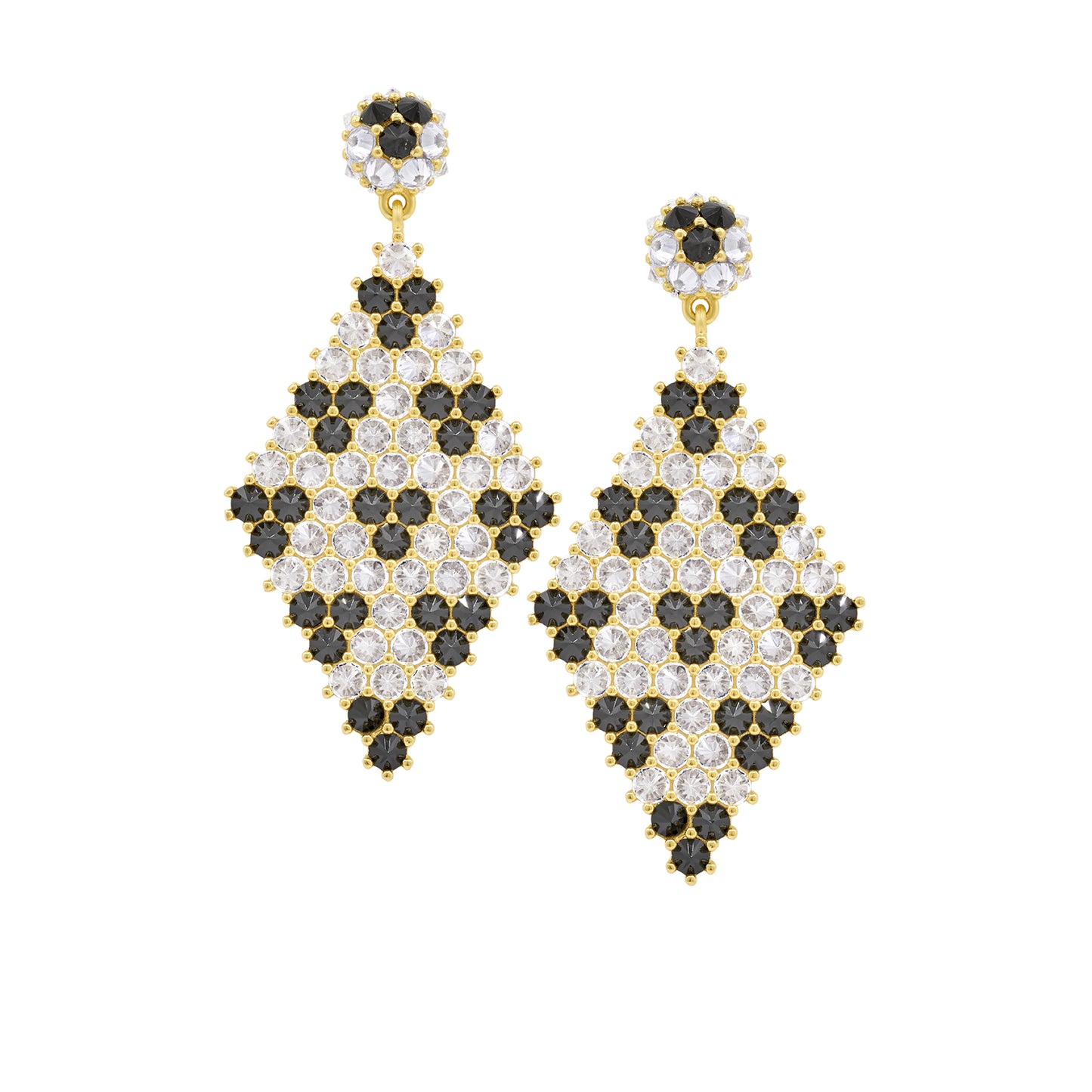 Donna Marquesa Cocktail Earrings - Ermine - Gold