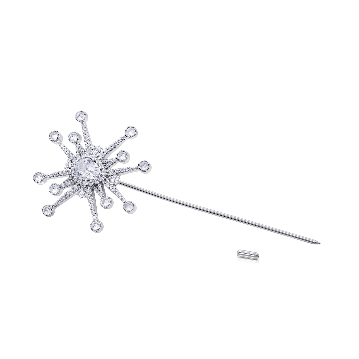 Honors Lapel Pin - White - Silver