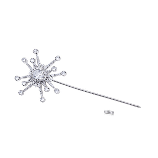 Honors Lapel Pin - White - Silver