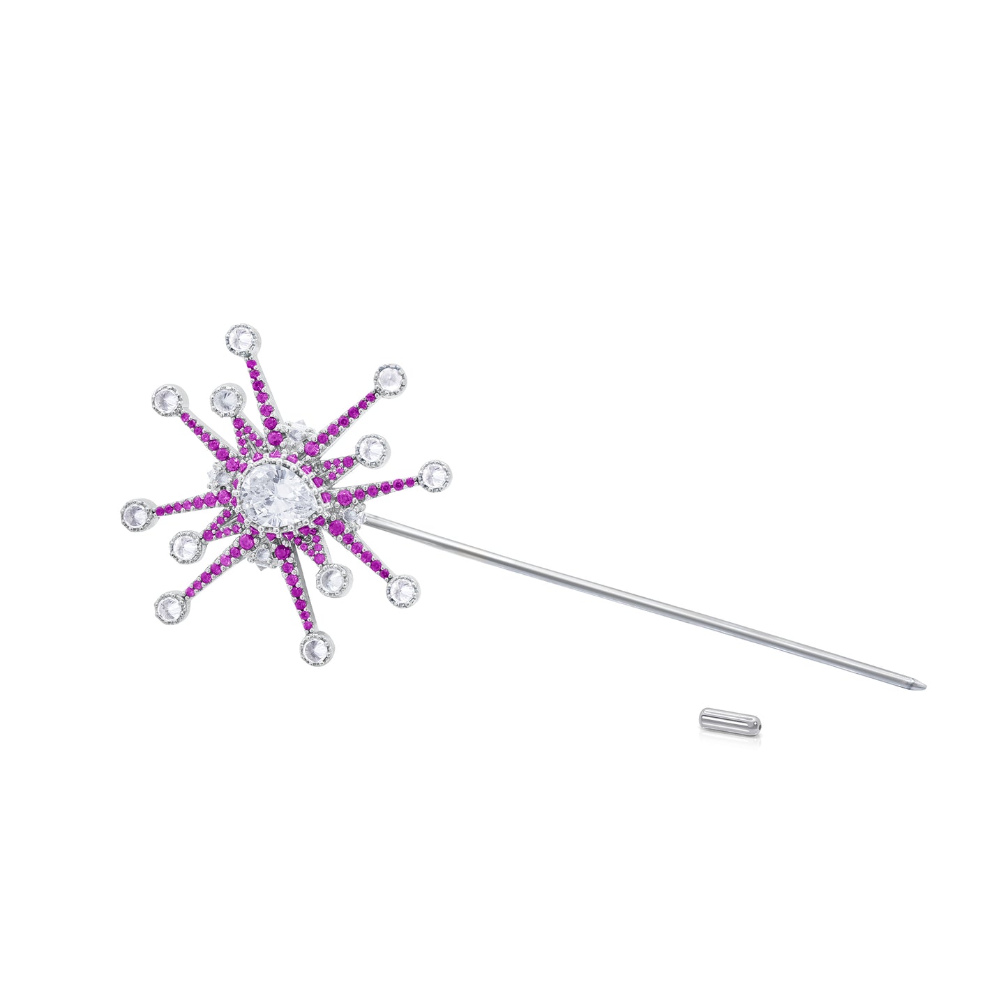 Honors Lapel Pin - Pink - Silver