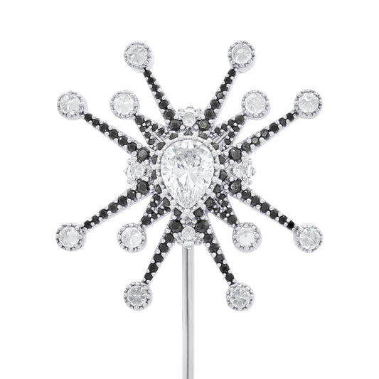 Honors Lapel Pin - Black - Silver