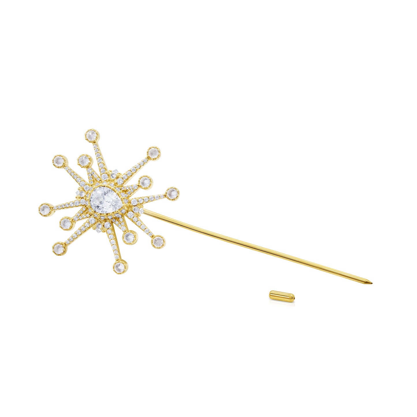 Honors Lapel Pin - White - Gold