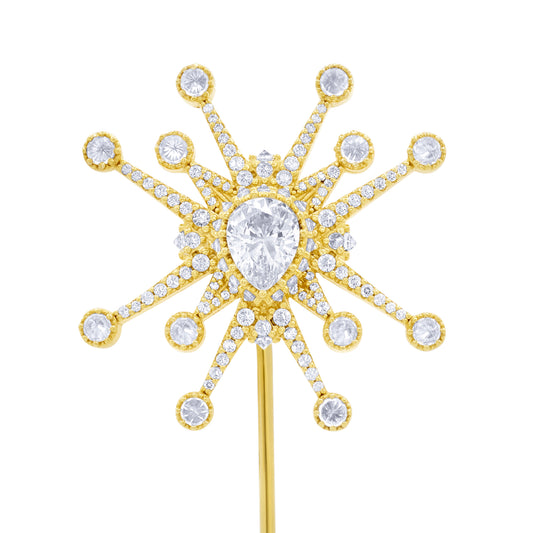 Honors Lapel Pin - White - Gold