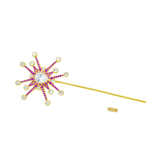 Honors Lapel Pin - Pink - Gold
