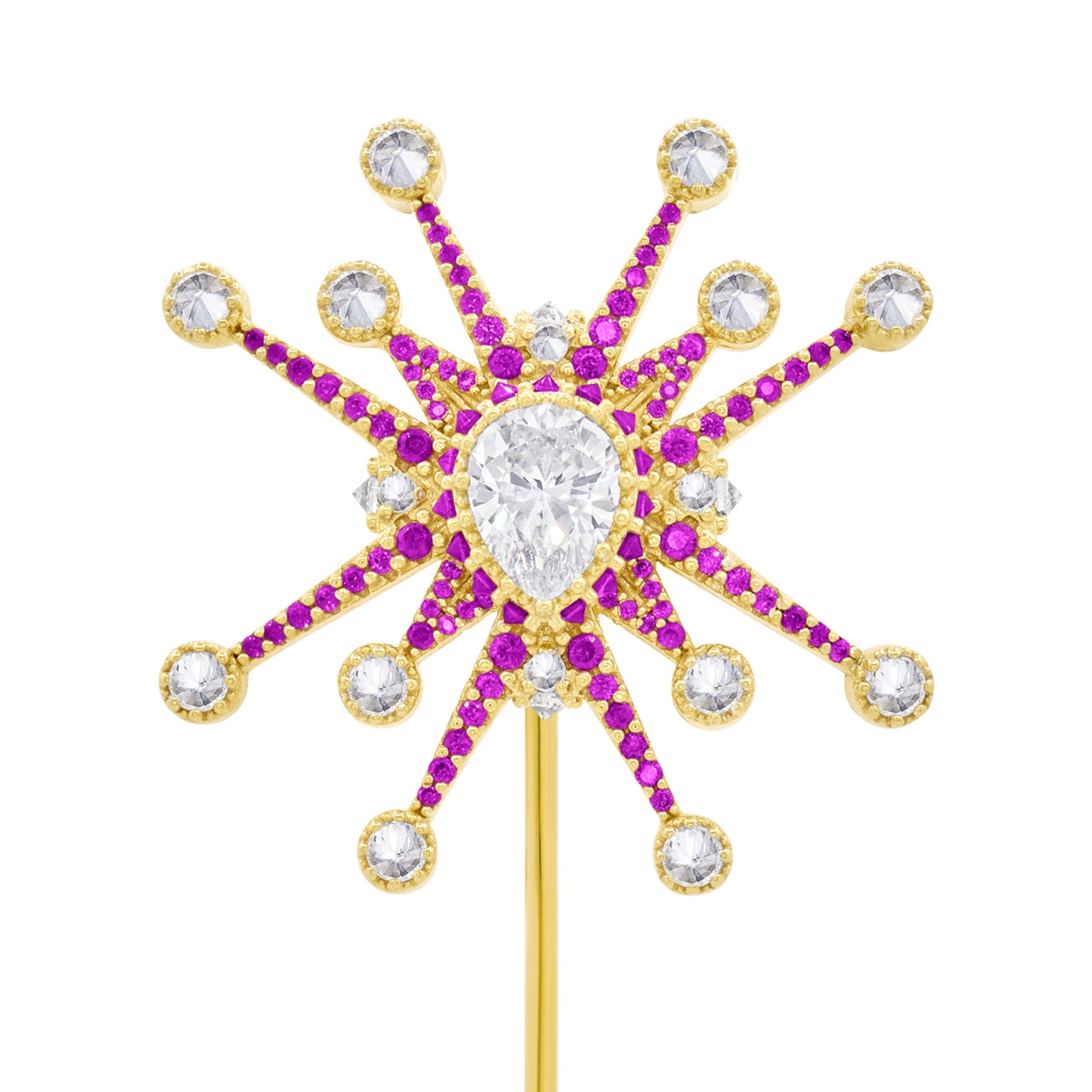 Honors Lapel Pin - Pink - Gold