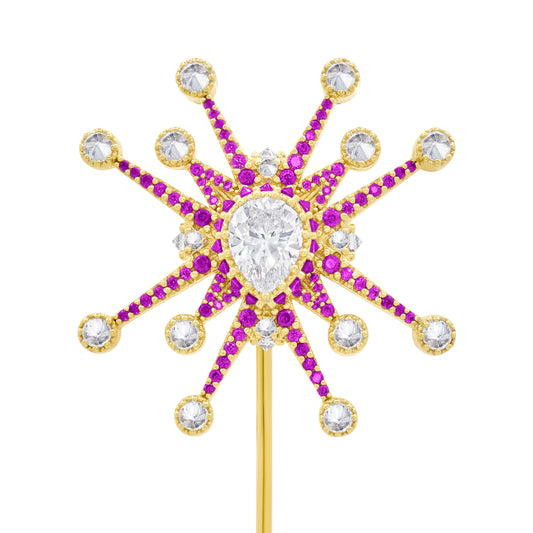 Honors Lapel Pin - Pink - Gold