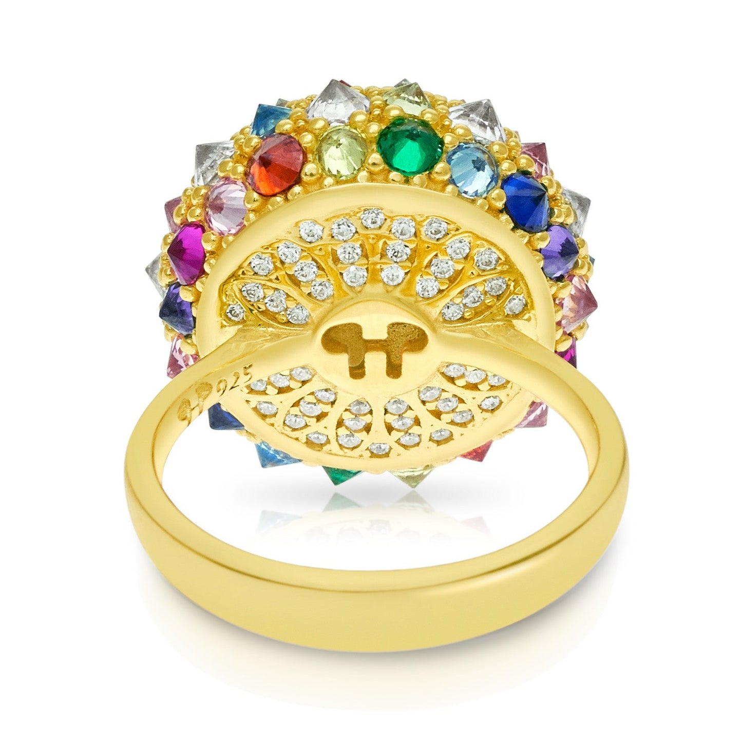 Rainbow After the Storm Bonbon Cocktail Ring