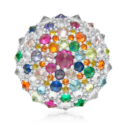 Rainbow After the Storm Bonbon Cocktail Ring