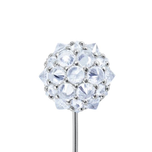 Perfect Bonbon Lapel Pin - White - Silver