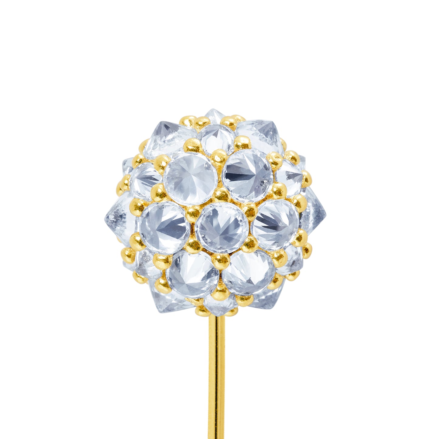 Perfect Bonbon Lapel Pin - White - Gold