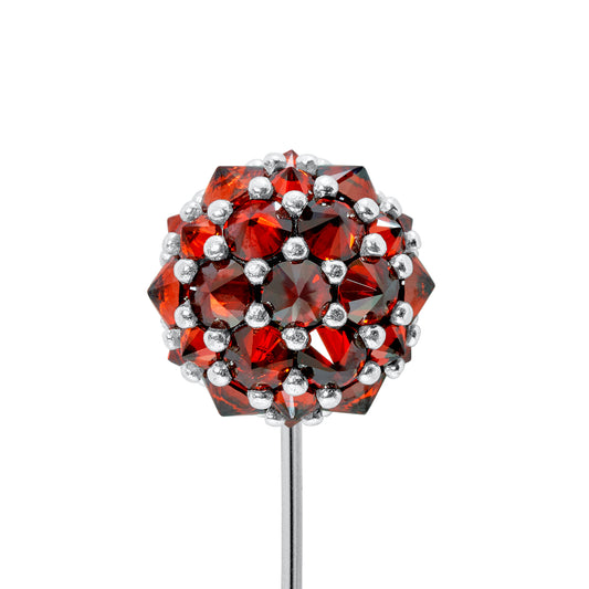 Perfect Bonbon Lapel Pin - Pumpkin - Silver