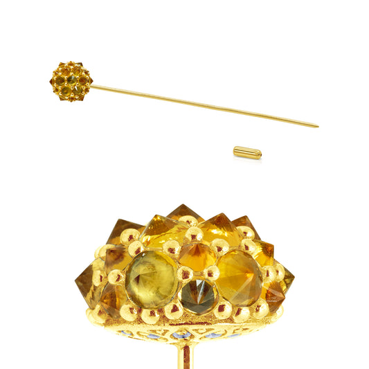 Perfect Bonbon Lapel Pin - Yellow - Gold