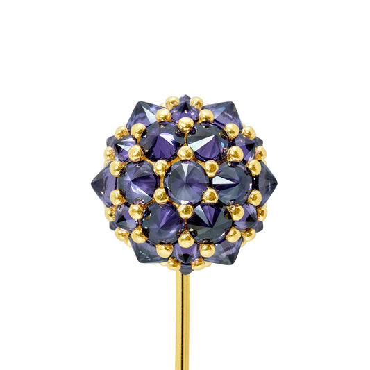 Perfect Bonbon Lapel Pin - Purple - Gold