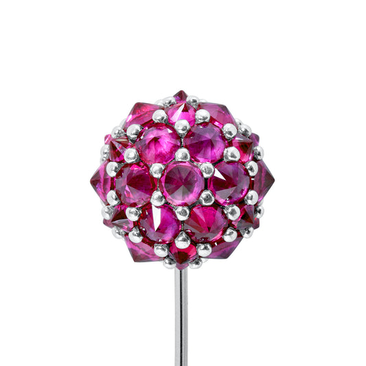 Perfect Bonbon Lapel Pin - Pink - Silver
