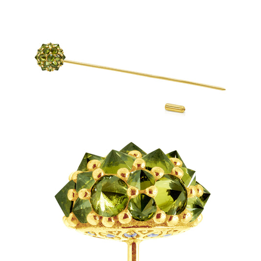 Perfect Bonbon Lapel Pin - Olive - Gold