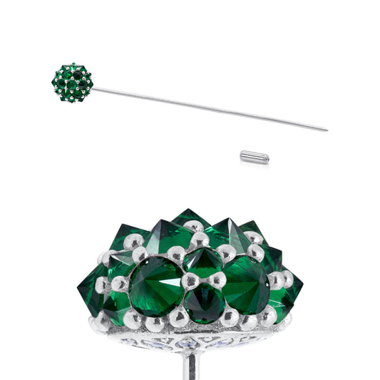 Perfect Bonbon Lapel Pin - Green - Silver