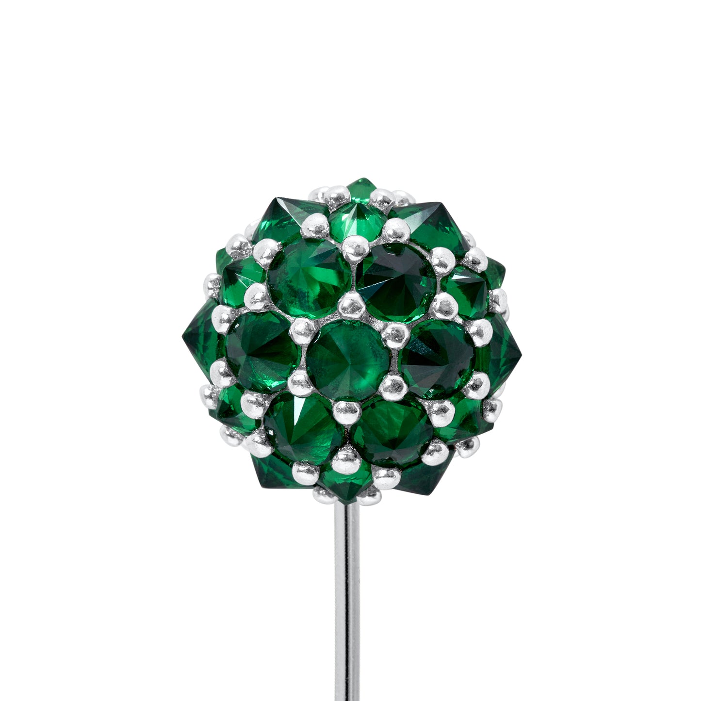 Perfect Bonbon Lapel Pin - Green - Silver