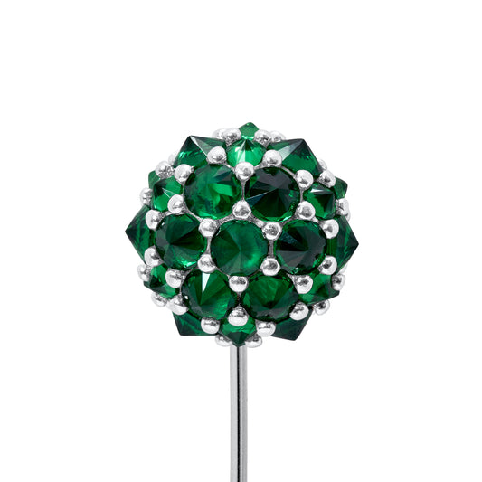 Perfect Bonbon Lapel Pin - Green - Silver