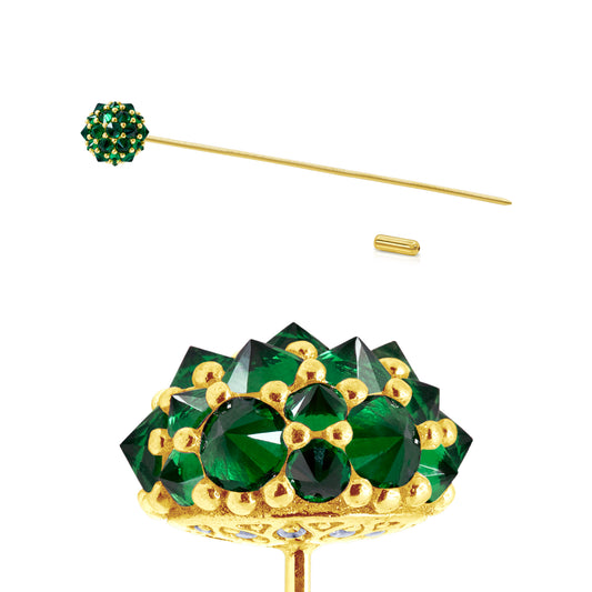 Perfect Bonbon Lapel Pin - Green - Gold