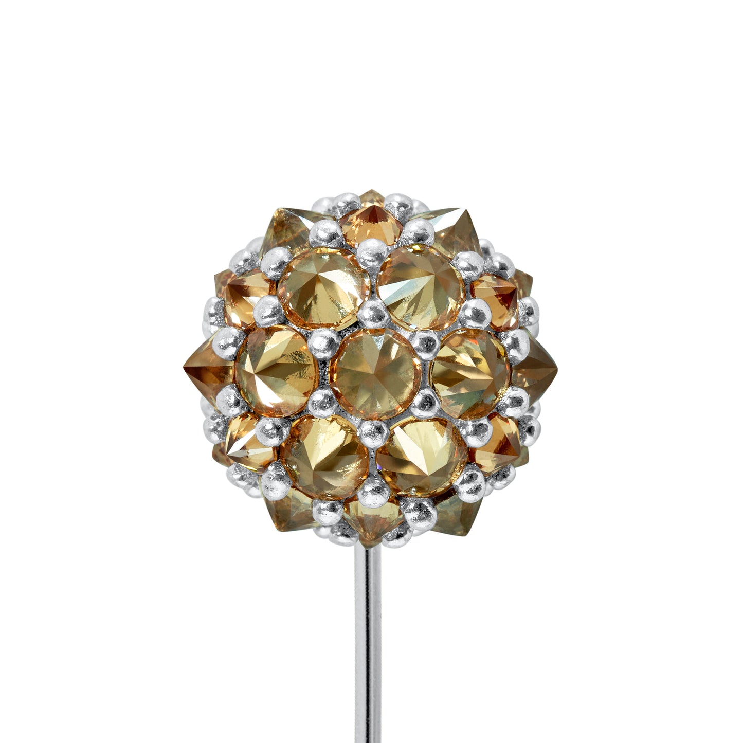 Perfect Bonbon Lapel Pin - Champagne - Silver
