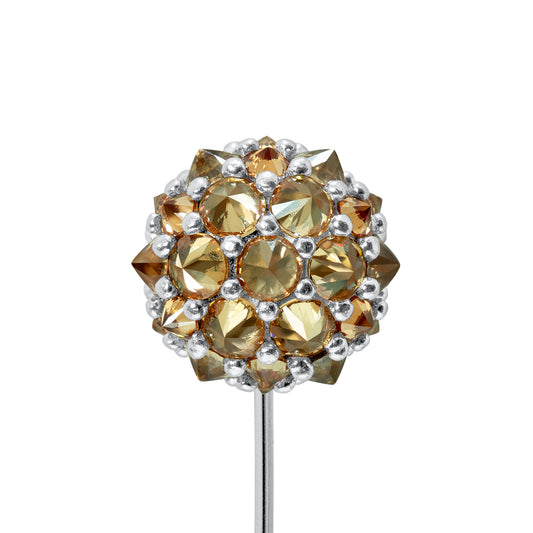 Perfect Bonbon Lapel Pin - Champagne - Silver