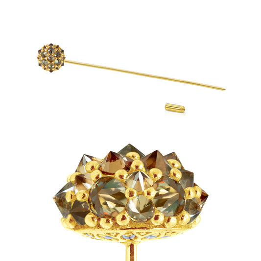 Perfect Bonbon Lapel Pin - Champagne - Gold