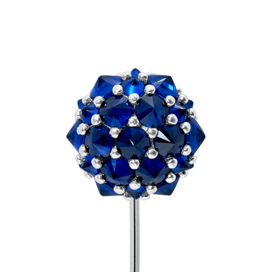 Perfect Bonbon Lapel Pin - Blue - Silver