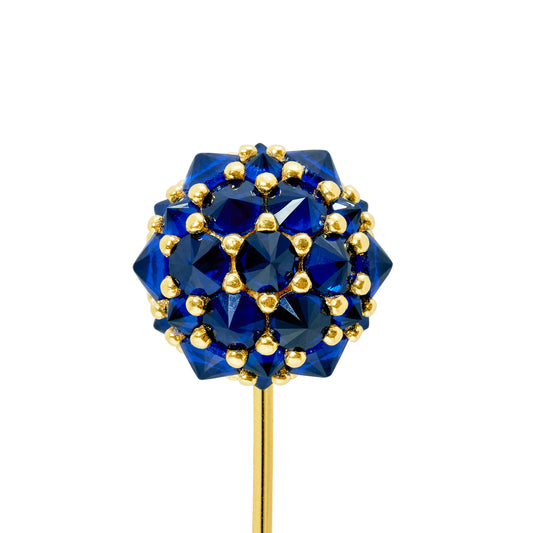 Perfect Bonbon Lapel Pin - Blue - Gold