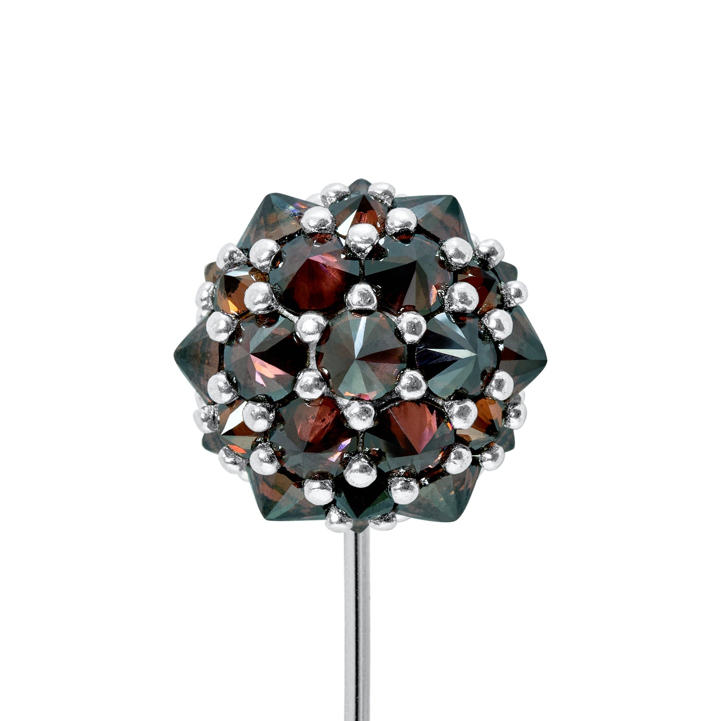 Perfect Bonbon Lapel Pin - Chocolate - Silver