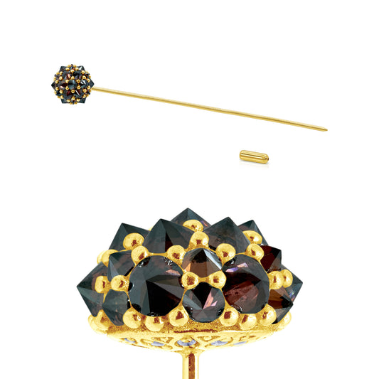 Perfect Bonbon Lapel Pin - Chocolate - Gold