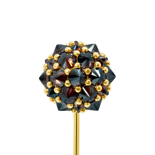 Perfect Bonbon Lapel Pin - Chocolate - Gold