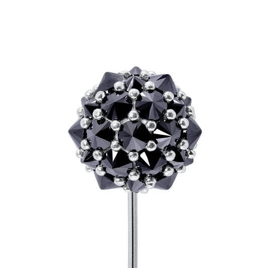 Perfect Bonbon Lapel Pin - Black - Silver