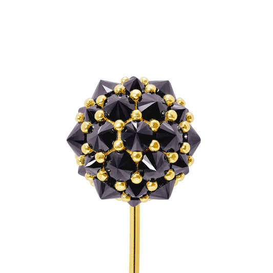 Perfect Bonbon Lapel Pin - Black - Gold