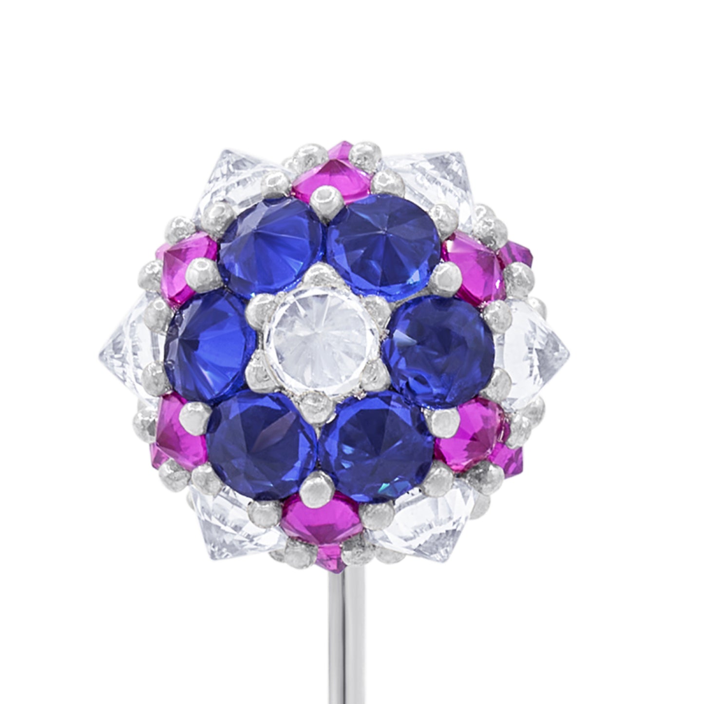 Grand Perfect Bonbon Lapel Pin - America - Silver