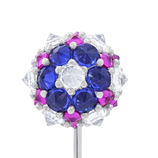 Grand Perfect Bonbon Lapel Pin - America - Silver