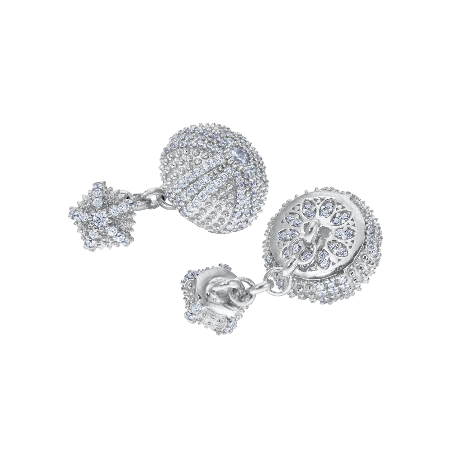 Sea Urchin Cocktail Cufflinks - Silver