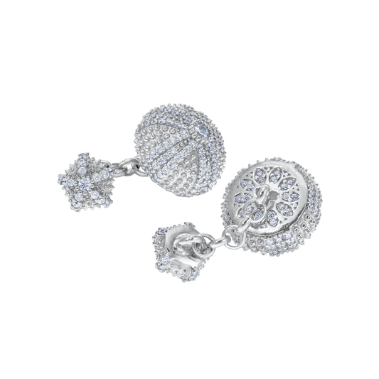 Sea Urchin Cocktail Cufflinks - Silver