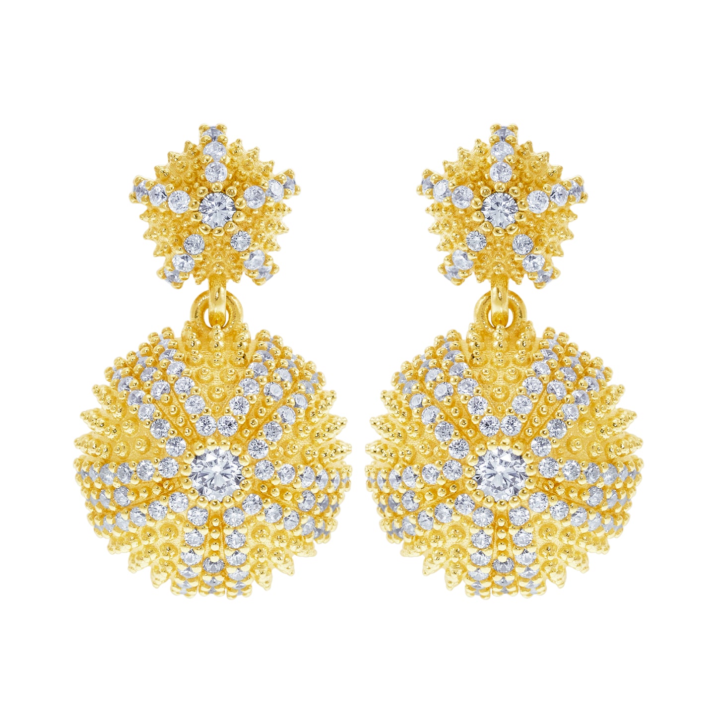 Sea Urchin Cocktail Earrings