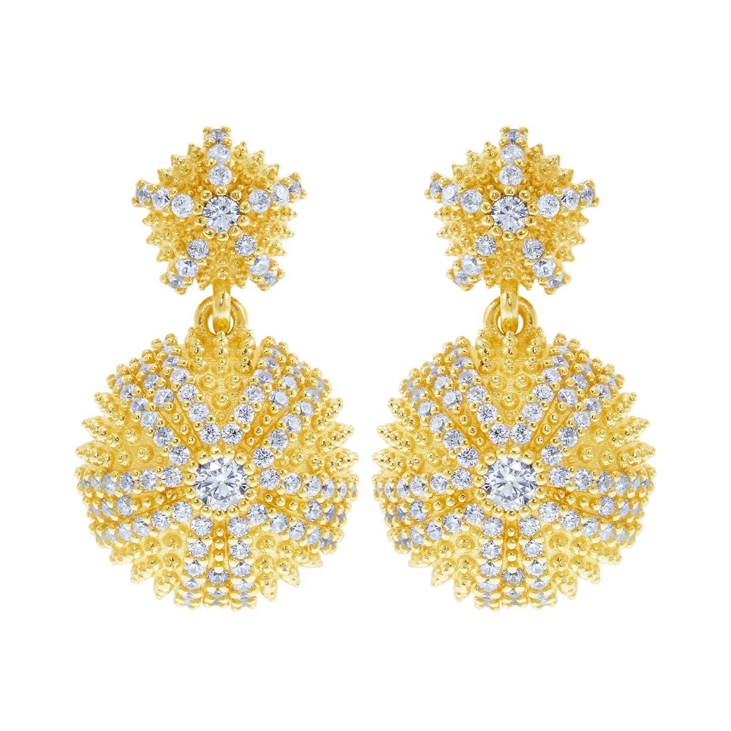 Sea Urchin Cocktail Earrings