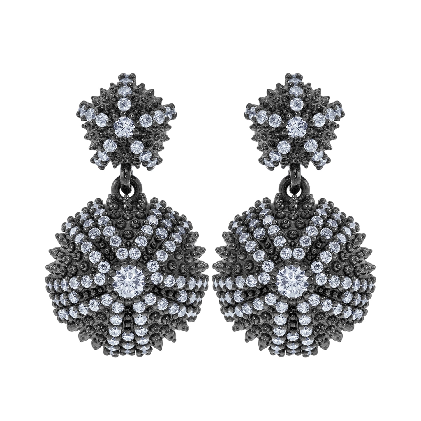 Sea Urchin Cocktail Earrings