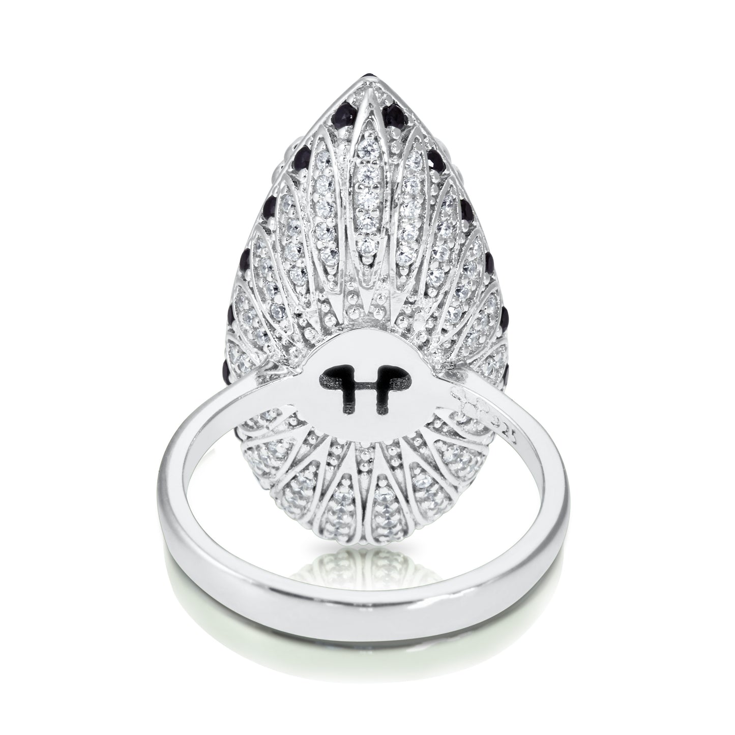 Bash Drop Cocktail Ring - Silver