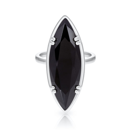 Bash Marquise Cocktail Ring - Silver