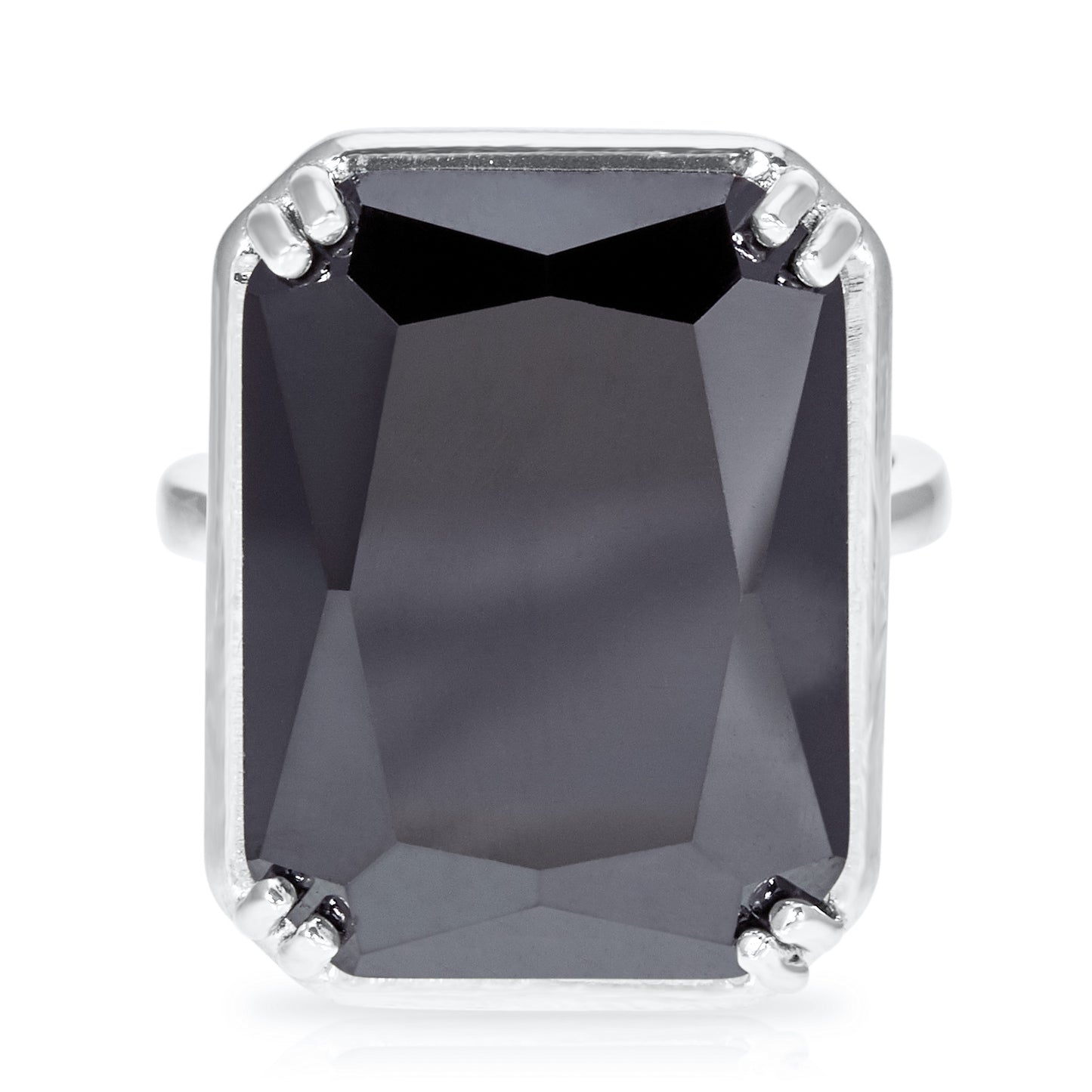 Bash Octagon Cocktail Ring - Silver