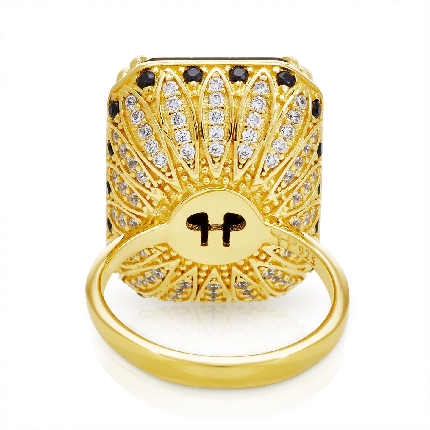 Bash Octagon Cocktail Ring - Gold