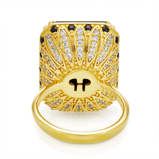 Bash Octagon Cocktail Ring - Gold