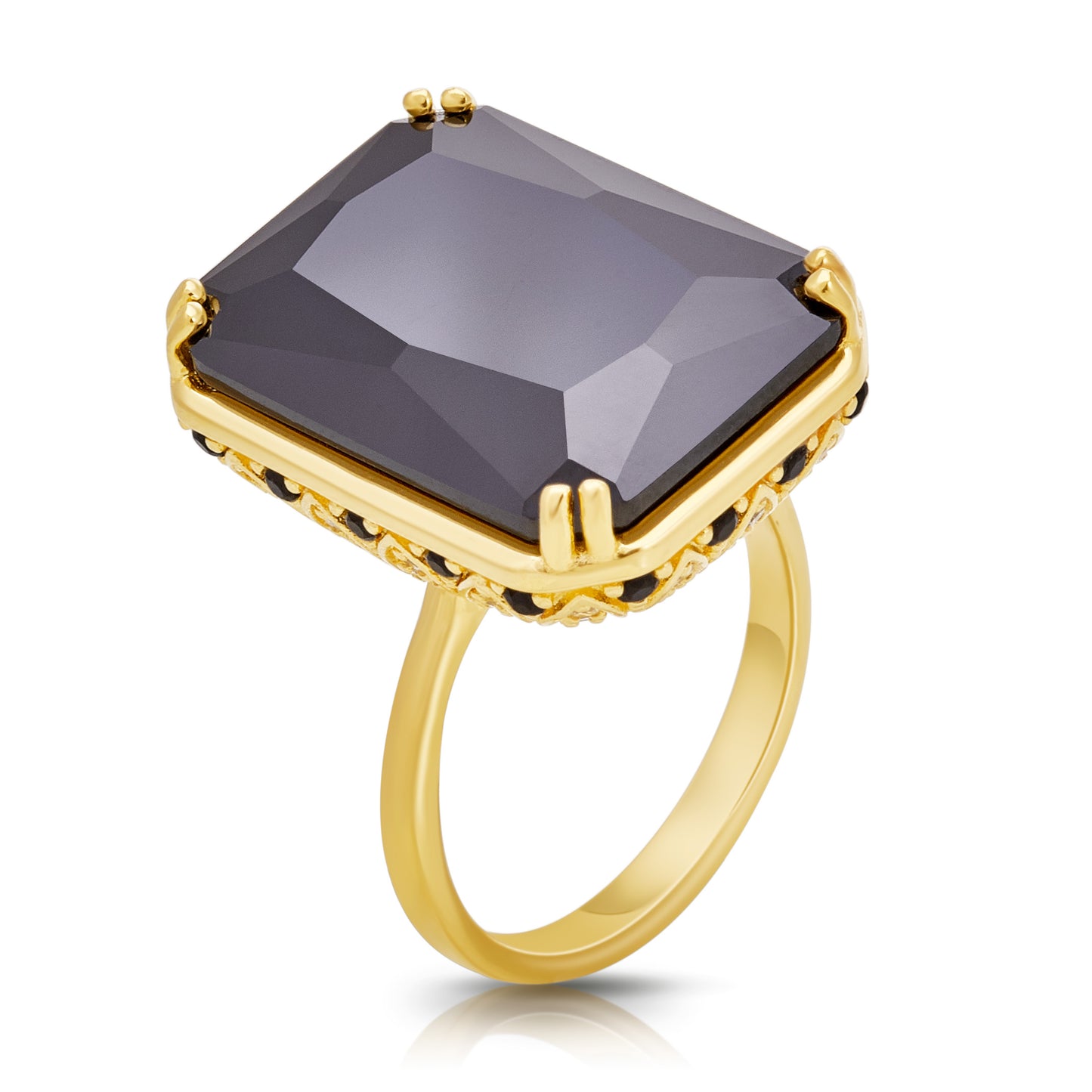 Bash Octagon Cocktail Ring - Gold