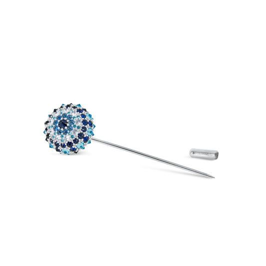 Cleopatra (Evil Eye) Bonbon Cocktail Lapel Pin - Silver